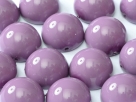 #19a - 1 Dome Bead 12x7mm - hollyhock purple paint coating