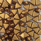 #05 - 50 Stück Kheops Beads 6mm - Crystal Brass Gold