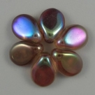 #16.1 - 50 Stck. PRECIOSA Pip Bead™ 5x7 mm crystal brown rainbow