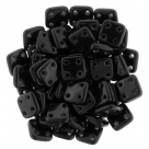 #01 10g QuadraTile-Beads 6mm - jet