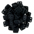 #02 10g QuadraTile-Beads 6mm - jet matte