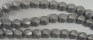 #03 20 Stück Tipp Beads Ø 8 mm - pastel colors lt grey matt