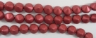 #04 20 Stück Tipp Beads Ø 8 mm - pastel colors lava red matt