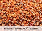 #007c 10g SuperDuo-Beads jet sunset full