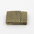 1 Magnet-Verschluss 26x21x5mm zum Kleben - Antique Bronzefarben