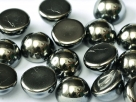 #15b - 1 Dome Bead 10x6mm - jet chrom full