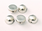 #16b - 1 Dome Bead 10x6mm - jet labrador full