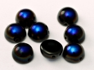 #32b - 1 Dome Bead 10x6mm - jet azuro