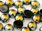 #36b - 1 Dome Bead 10x6mm - jet marea