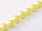 #30.0 1 Strang - 6,0 mm Glasperlen - pastel yellow paint coating