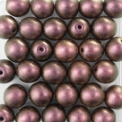#28 25 Stück Perlen rund - Ø 8mm Polychrome-Copper Rosé