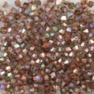 #02.7 25 Stück - 3,0 mm Crystal Bicone Topaz Rainbow Copper