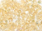 #12.00 50 Stck. Button Beads 4mm Crystal Yellow Rainbow