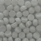 #06 25 Stck. 2-Hole Cabochon 6mm White