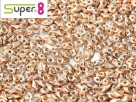 #12 5g Super8-Beads Chalk White Capri Gold