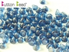 #50.05 50 Stck. Button Beads 4mm Crystal GT Cerulean Blue