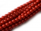 #99.38 1 Strang - 4,0 mm Glasperlen - ruby/paint coating