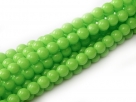 #99.40 1 Strang - 4,0 mm Glasperlen - green/paint coating