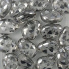 #06.0 - 5 Glastropfen 13x10mm crystal silber