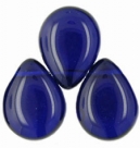 #07 - 1 Glastropfen 12x16mm Cobalt