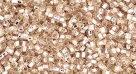 5g TOHO SeedBeads Square Hole 15/0 TR-15S-0031 Silver-Lined Rosaline