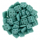 #11 10g QuadraTile-Beads 6mm - P... Turquoise
