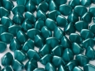 #88.22 - 50 Stck. Pinch-Bead 5x3mm - alabaster pastel emerald