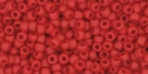 10 g TOHO Seed Beads 11/0 TR-11-0045 F - Opaque-Frosted Pepper Red