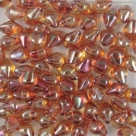 #01.05 50 Stck. Spiky Button Beads - Crystal Full Apricot Med