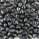 #03.01 50 Stck. Spiky Button Beads - Jet Hematite
