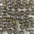 #01.02 25 Stück Perlen rund - black diamond hem. coating - Ø 6