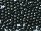 #01.03 25 Stück Perlen rund - Metallic Black - Ø 6 mm