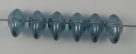 #01.01 - 25 Stück Ufo Beads 7x11mm - crystal blue luster