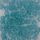#01.11 50 Stück Blüten 5 mm - crystal turquoise coating