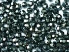 #06.01 50 Stück - 3,0 mm Glasschliffperlen - hematit