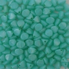 #02.10- 50 Stck. Pinch-Bead 4x3mm - alabaster mint paint coated