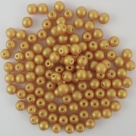 #01.01 50 Stck. Perlen rund Ø 4 mm - GoldShine - Gold