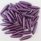 #10.05 - 20 Stck. Thorn Beads 5x16mm Pastel Bordeaux