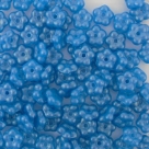 #01.29 50 Stück Blüten 5 mm - crystal GoldShine - Blue