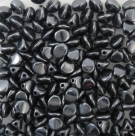 #04.02 - 50 Stck. Pinch-Bead 4x3mm - Jet Hematite