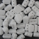 #02.00 - 25 Stück 2H-Roofy Bead 5x8 mm - chalk white