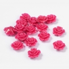 5 Stück Resin Rose Beads ca. 12x6 mm - verschiedene Farben