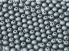 #36.02 - 50 Stck. Perlen rund Ø 3 mm - Metallic Steel