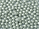 #06.03 50 Stck. Perlen rund Ø 4 mm - Metallic Silver