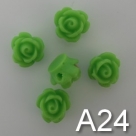 5 Stück Resin Rose Beads ca. 9x7 mm - verschiedene Farben