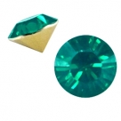 #10 - 2 Stück Chaton 8 mm (SS39) - emerald green opal