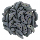 #33.00 5g Crescent-Beads 10x3 mm - matte jet iris purple