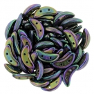 #33.01 5g Crescent-Beads 10x3 mm - jet iris purple