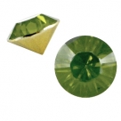 #09 - 2 Stück Chaton 8 mm (SS39) - olivine green opal