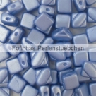 25 Stück Two-Hole Silky Beads 6mm - Alabaster Pastel Lt Sapphire